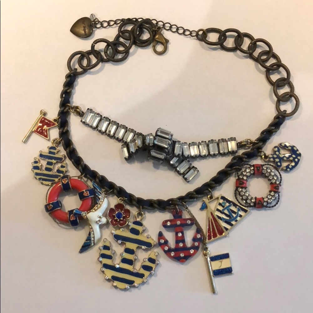 Betsey Johnson Nautical Charm Necklace